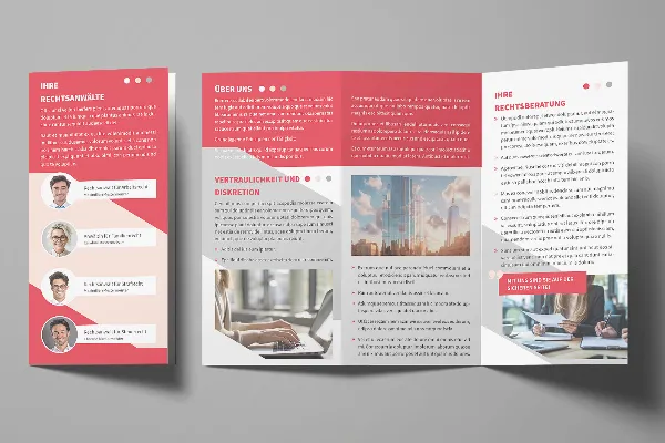 Design-Vorlagen für Flyer & Folder – Version 3