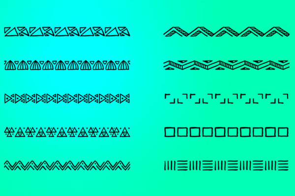 Pinceles para Affinity Designer: 02 | Formas triangulares y cuadradas