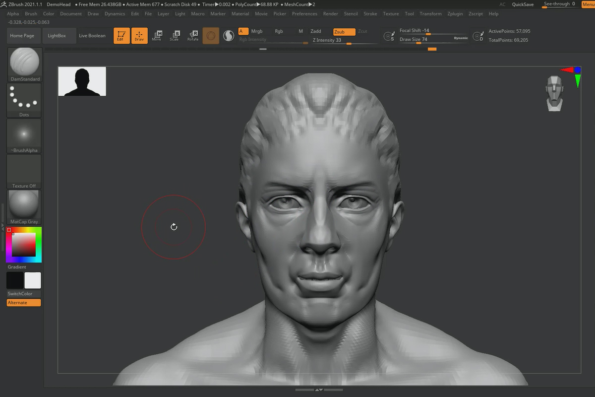 ZBrush 2020 - Video-koulutus päivityksistä: 3 | History Recall Brush & History Projection