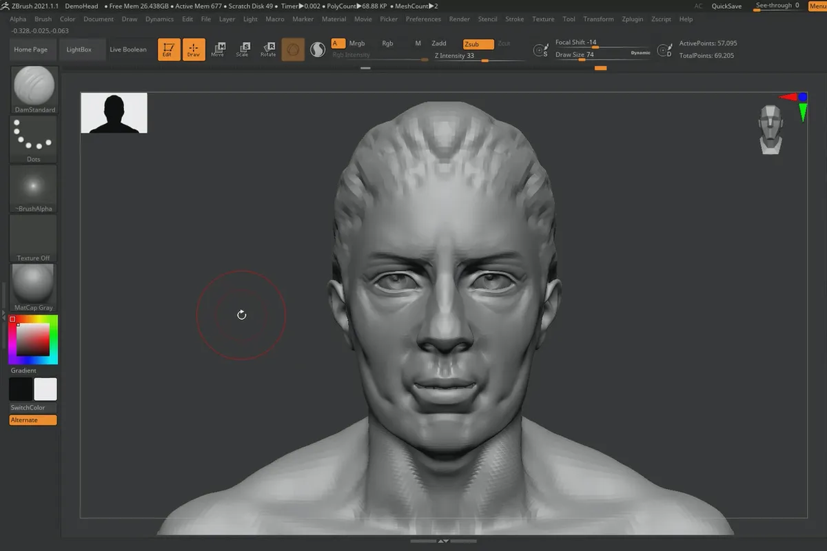 ZBrush 2020 - 업데이트 비디오 트레이닝: 3 | History Recall Brush & History Projection