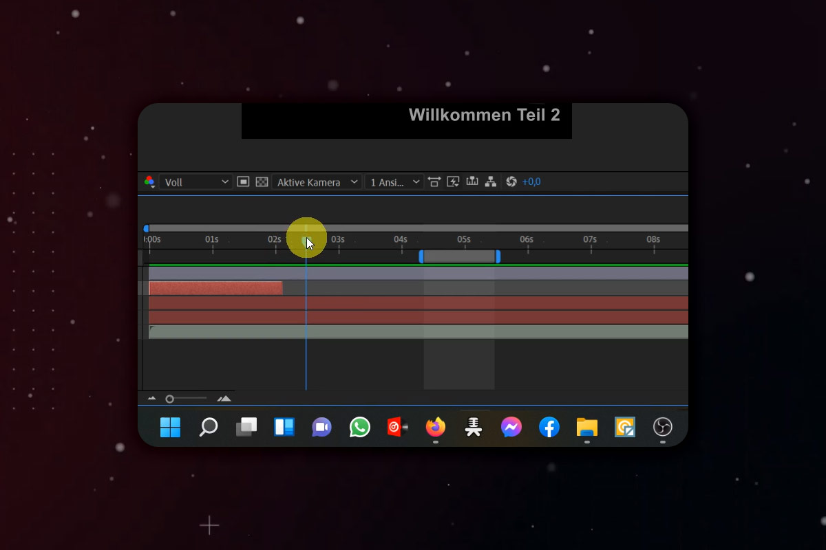 After Effects-tutorial: 2.11 | Oversigt brugergrænseflade: Tidslinje