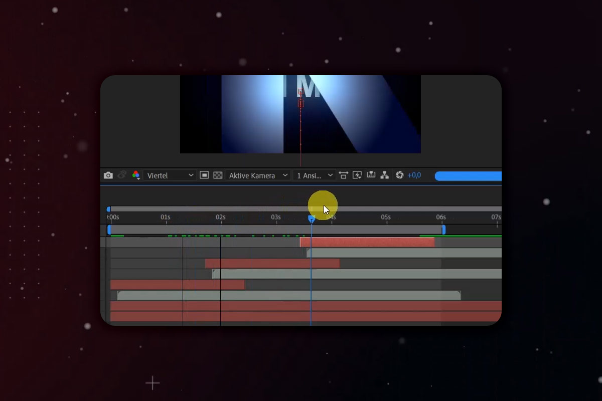 After Effects-tutorial: 3.5 | Praksiseksempel: Oprettelse af en Fly-By-titlesekvens