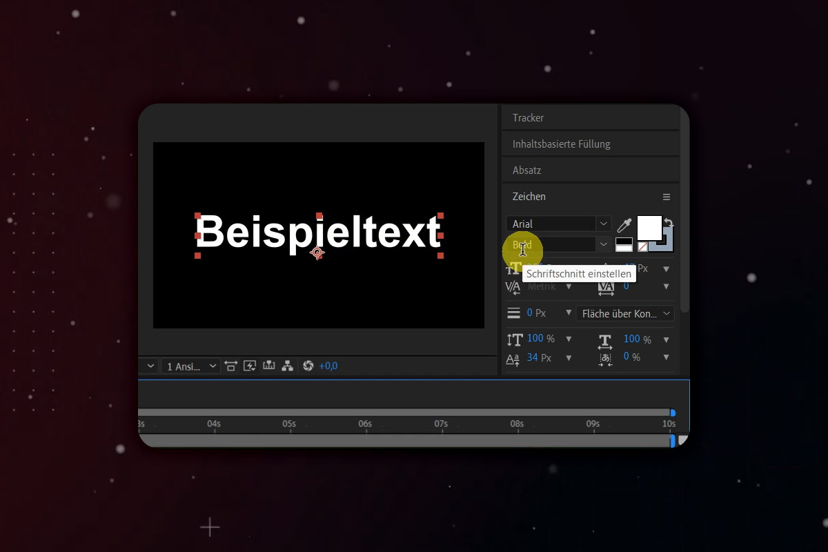 After Effects-vejledning: 3.1 | Oprettelse af tekst: Basis- og transformationsmuligheder