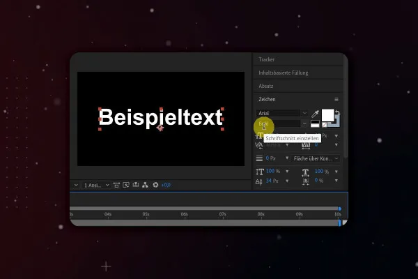 After Effects-Tutorial: 3.1 | Text erstellen: Basis- und Transformationsoptionen