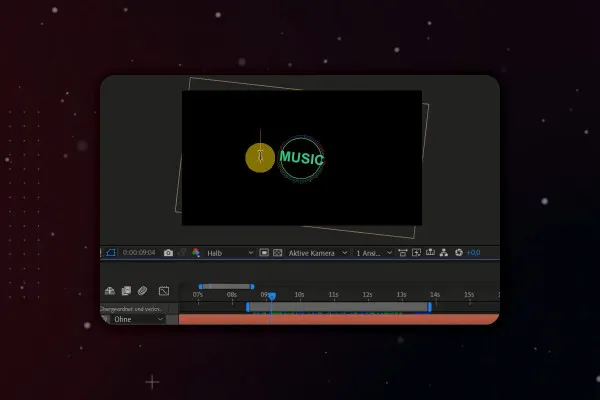 After Effects-Tutorial: 6.6 | Musik animieren: Time-Expression und Wiggle-Expression