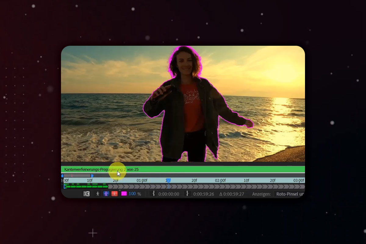After Effects-vejledning: 7.3 | Rotobrush-værktøj: første eksempel i detaljer
