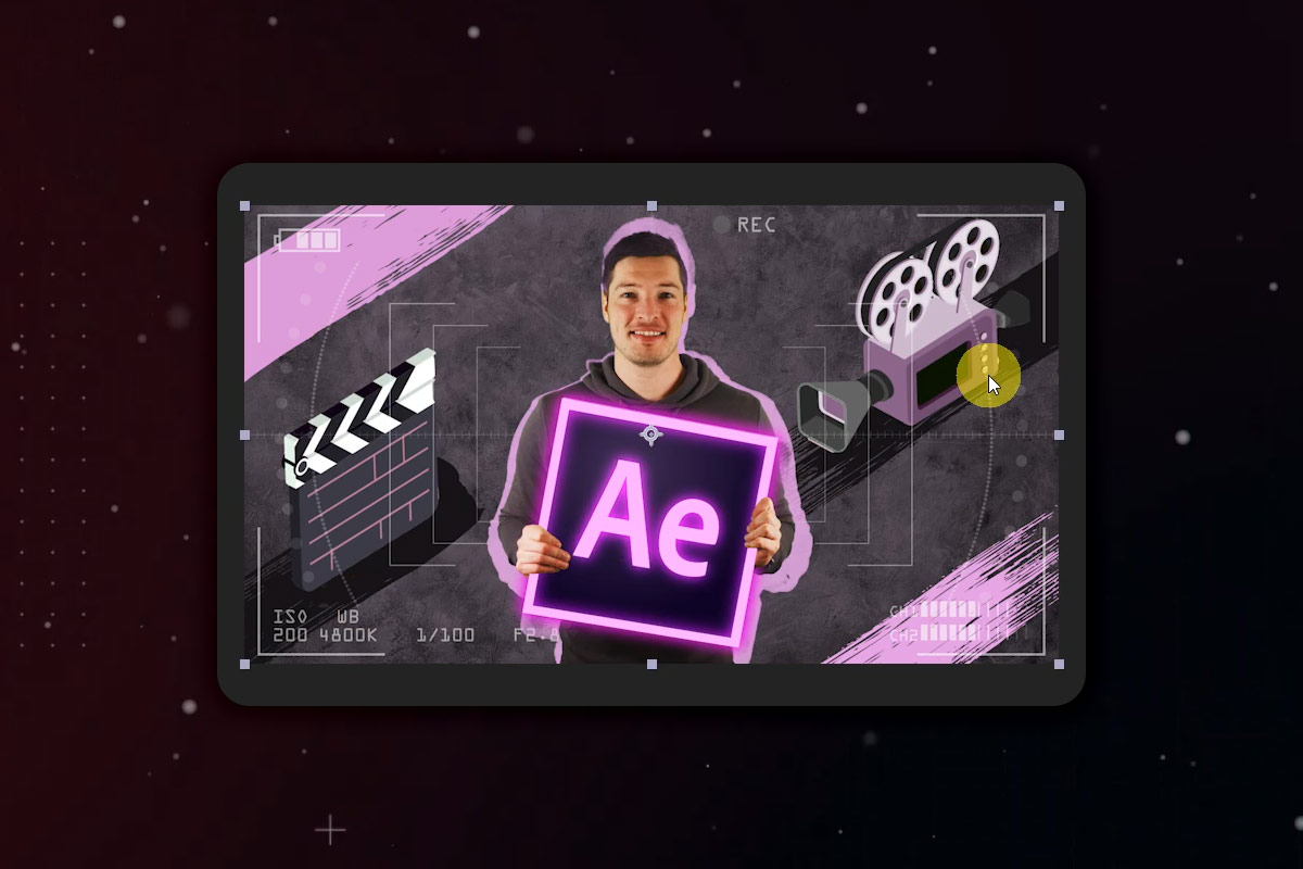 After Effects-tutorial: 8.1 | Introduktion til tilstand og bevægende maske som strukturelementer.