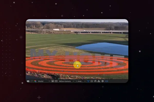 After Effects-Tutorial: 9.3 | Text platzieren im Drohnenshot: Licht und Schatten im Raum (Praxisbeispiel)