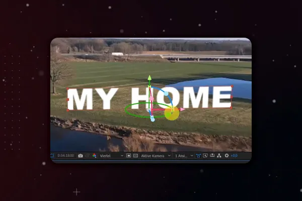 After Effects 튜토리얼: 9.2 | 드론 촬영에서 텍스트 배치: 3D 카메라 트래커 (실전 예시)
