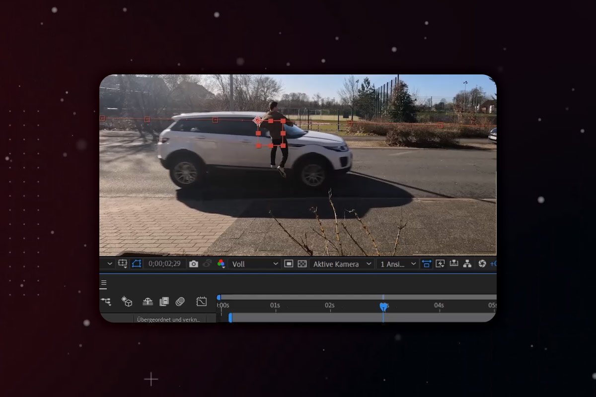 After Effects-guide: 10.5 | Simulering af bilulykke: Null-objekt og fordybelse af udtryk.
