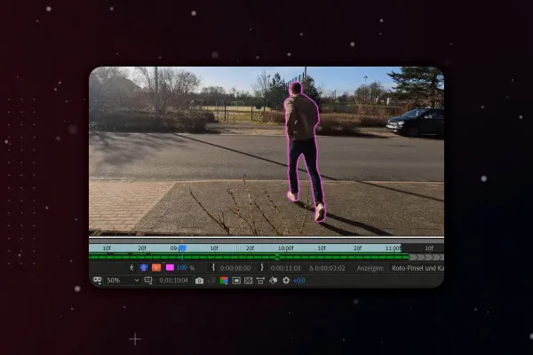 After Effects-Tutorial: 10.4 | Autounfall simulieren: Person ausschneiden