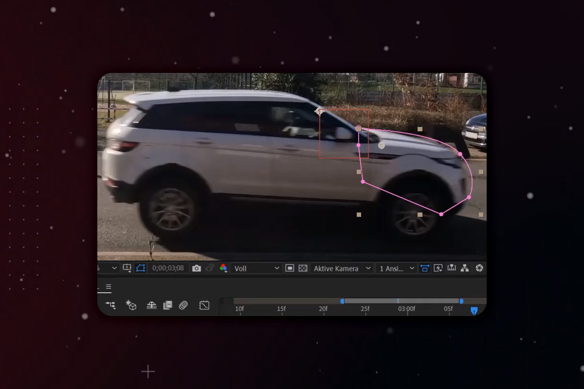After Effects-tutorial: 10.6 | Simulere en bilulykke: Maskering og alfakanal