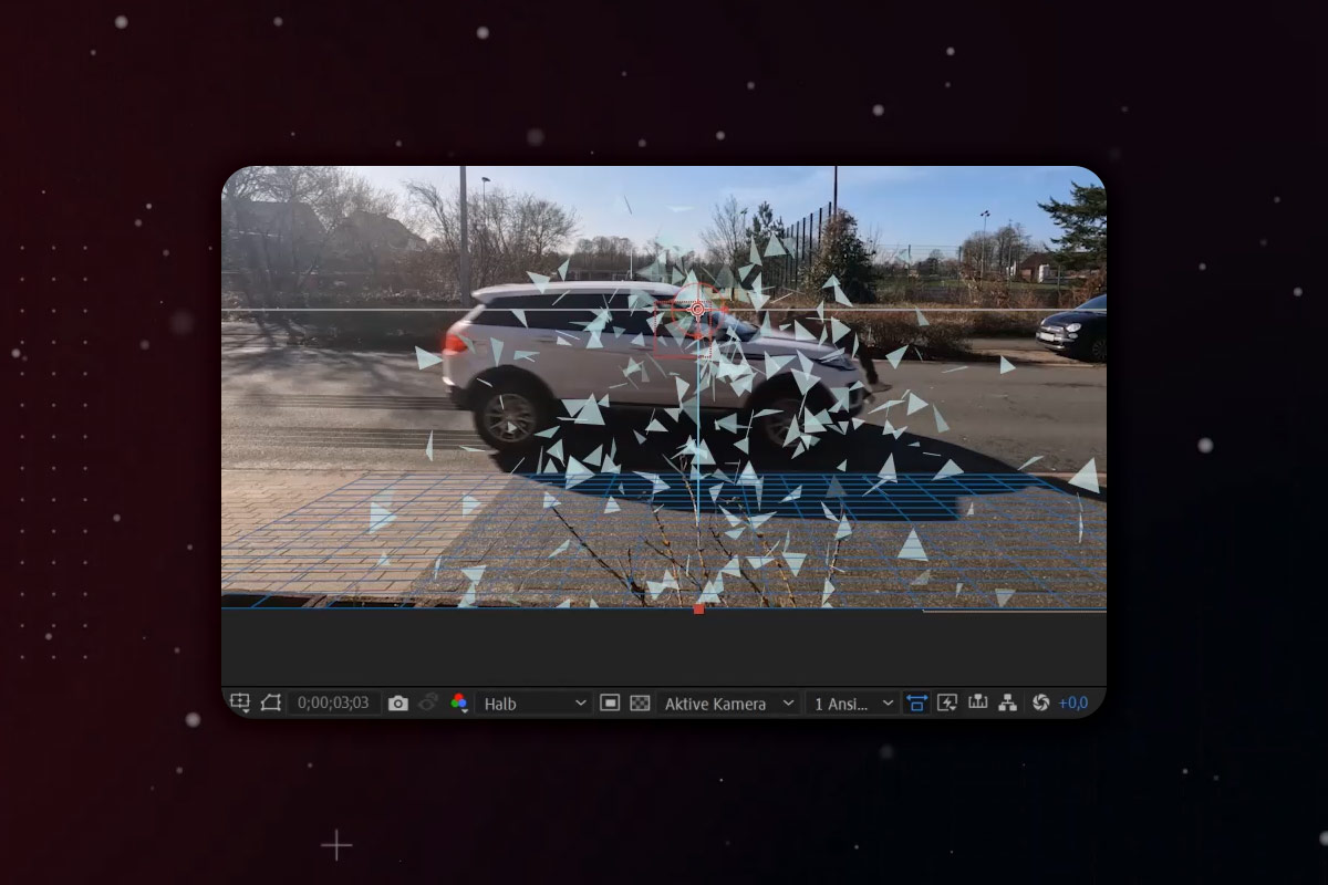 After Effects-tutorial: 10.9 | Simulering af bilulykke: Glasstykker med CC Particle World