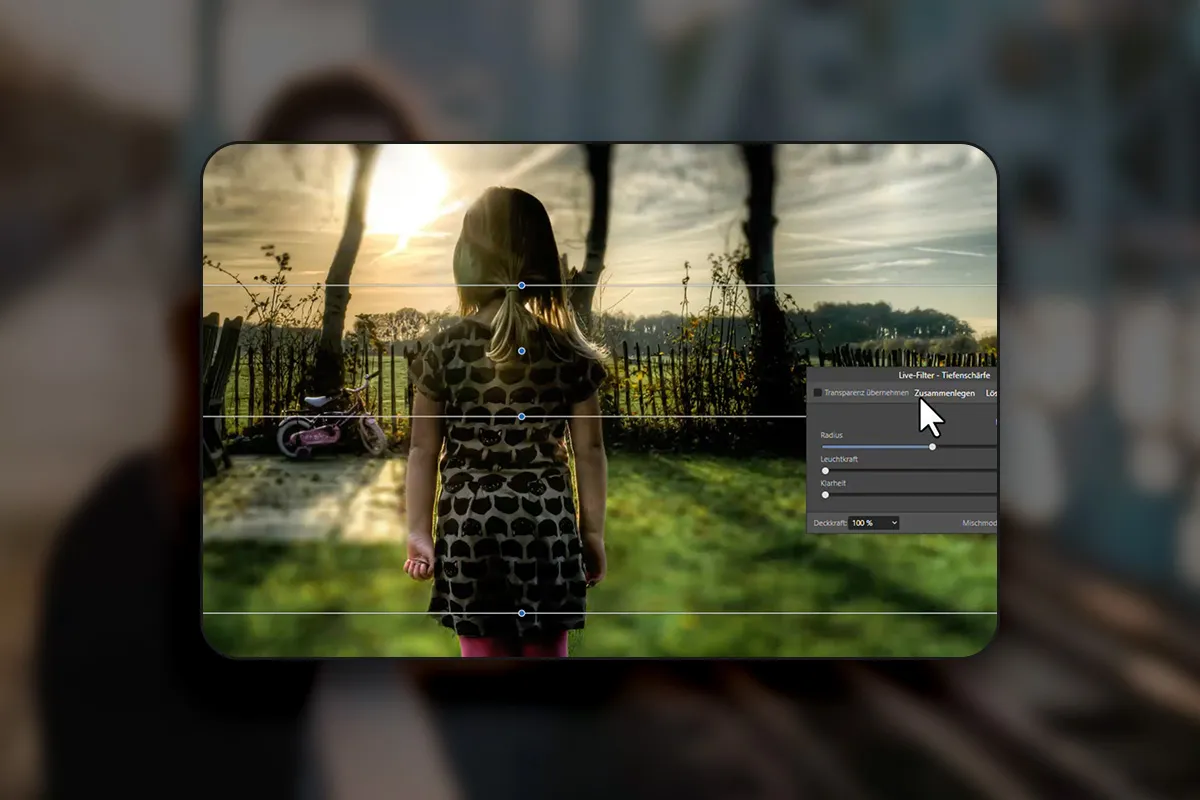 Affinity Photo (Best-of-Hacks): 13 | Inserire rapidamente un'effetto di sfocatura realistica in una foto