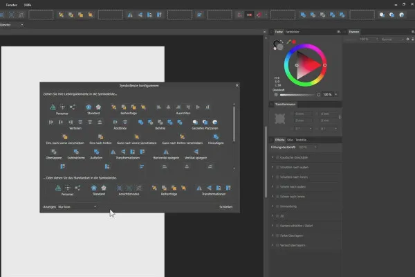 Affinity Designer -opetusohjelma – Perusteet: 1.3 | Käyttöliittymä
