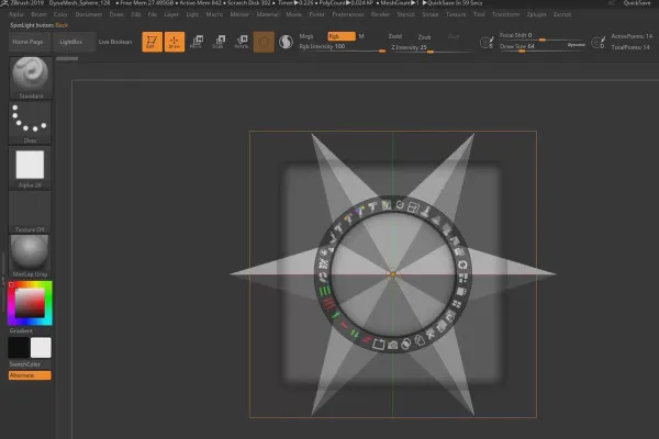 ZBrush 2019 - Videoopplæring for oppdateringen: 3.1 | Snapshot 3D: Funksjon