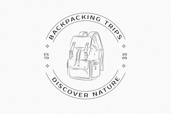 Logotyper for reiser, ferie og turisme: Naturturer, friluftsliv og så videre.