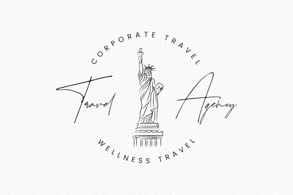 Logos for reiser, ferie og turisme: business, reisebyråer, parker osv.