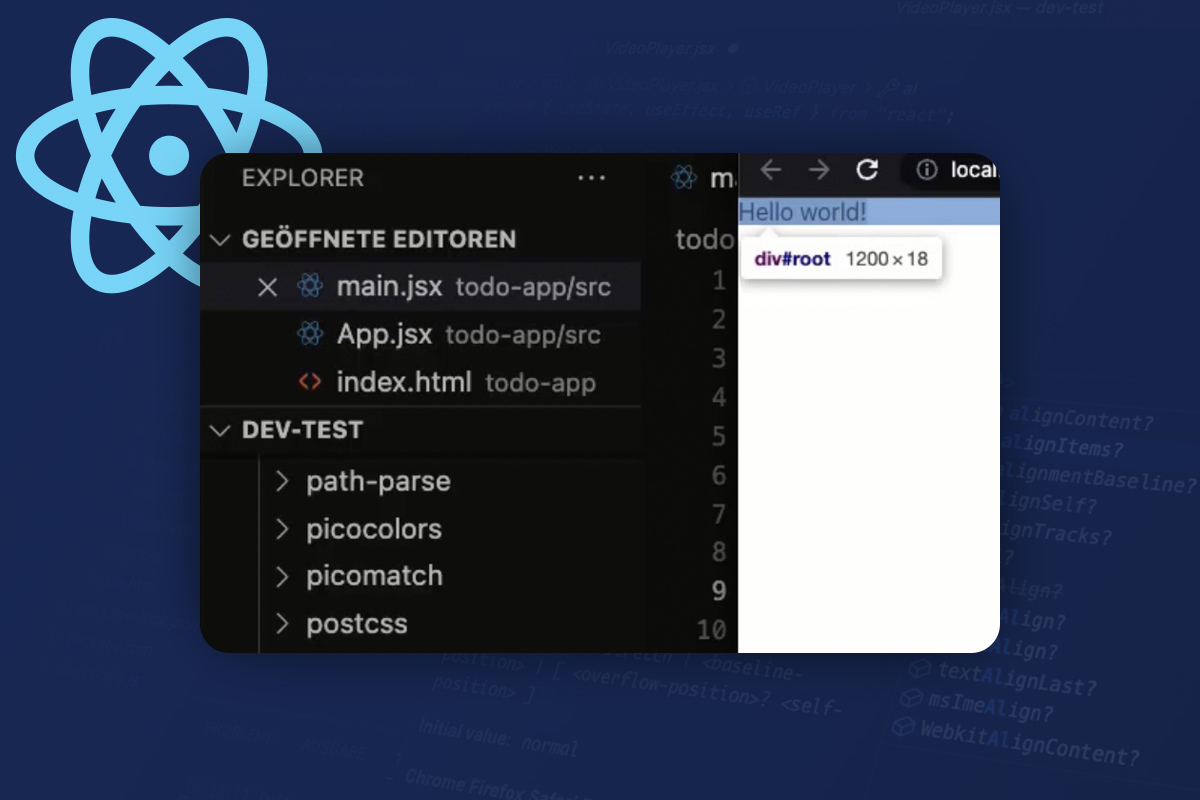 React-opplæring 3.1 | HTML i JS: JSX