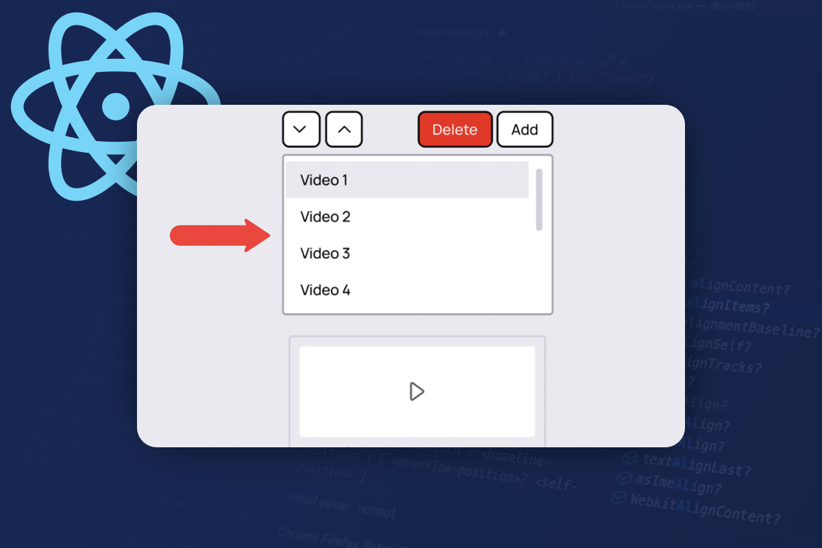 React-opplæring 5.1 | Lage videoavspillerapp