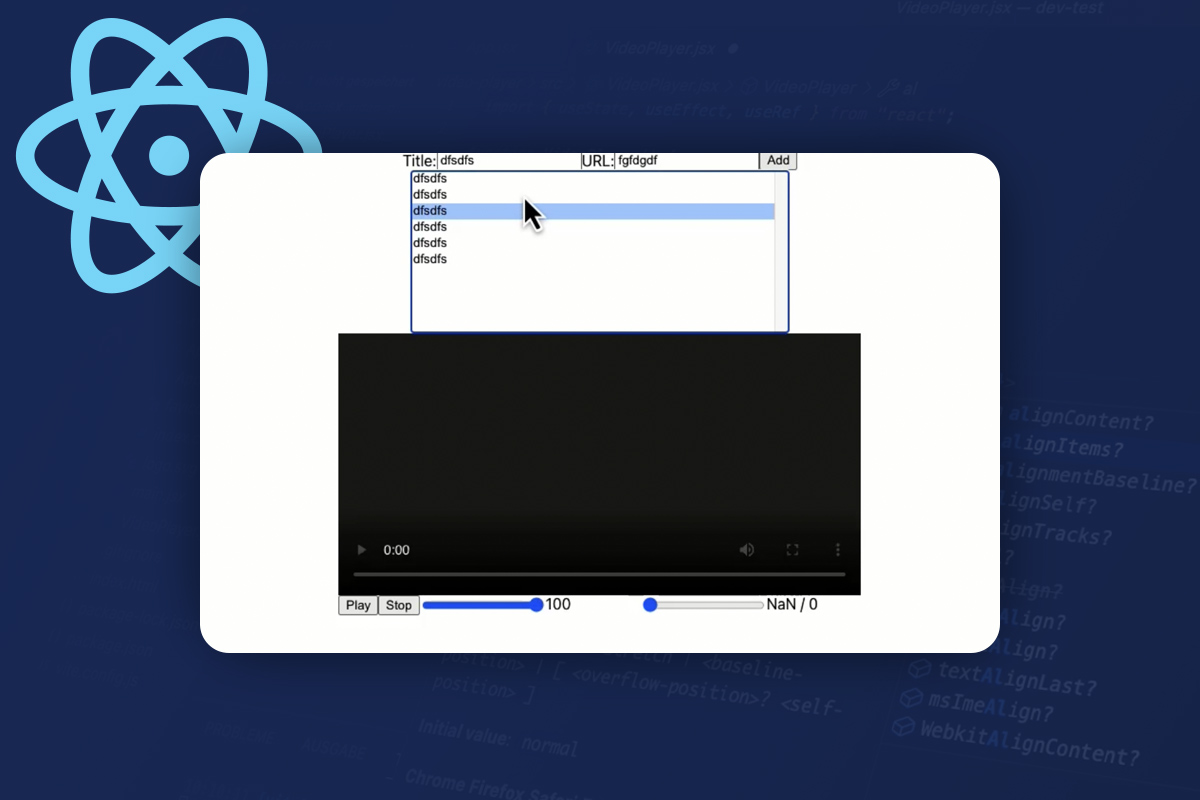 React-opplæring 5.12 | Legg til nye videoer i listen
