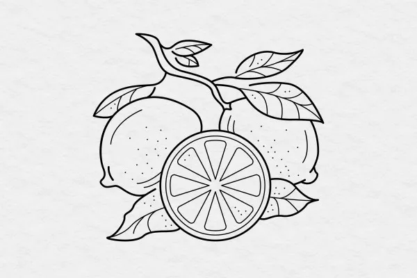 Illustrationen „Food & Speisen“: Obst, Gemüse, Ananas, Spargel, Tomate und Weintrauben