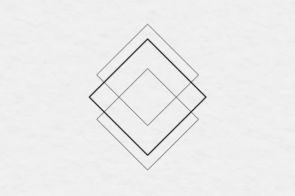 Rahmen für Schriftzüge und zur Logogestaltung – Rauten und Dreiecke
