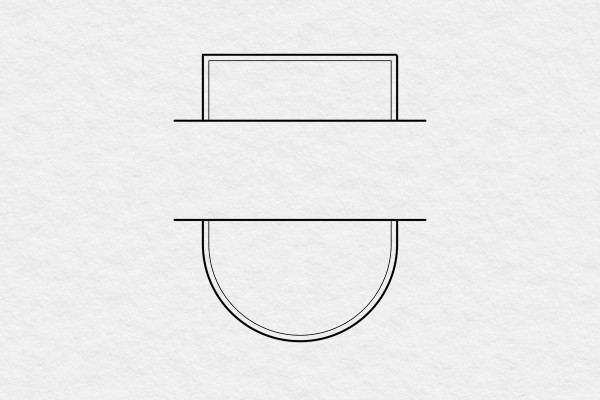Ramme for skrift og logo design - med utklipp