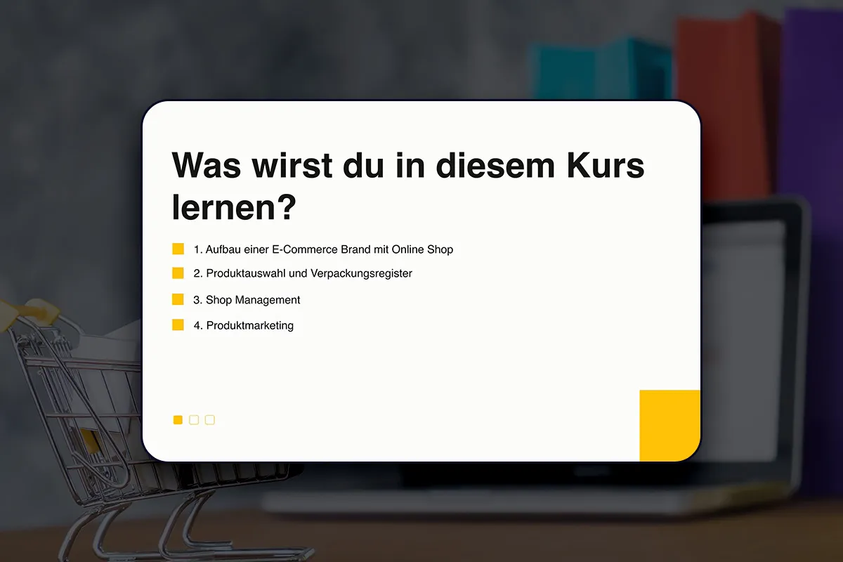 E-handels handledning: 1 | Upptäck vad som väntar dig i kursen