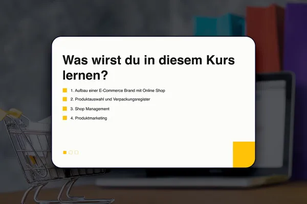 E-handels handledning: 1 | Upptäck vad som väntar dig i kursen