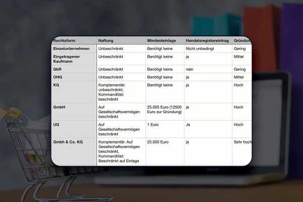 E-Commerce-Tutorial: 3.3 | Welche Gewerbeform lohnt sich für eine E-Commerce Marke