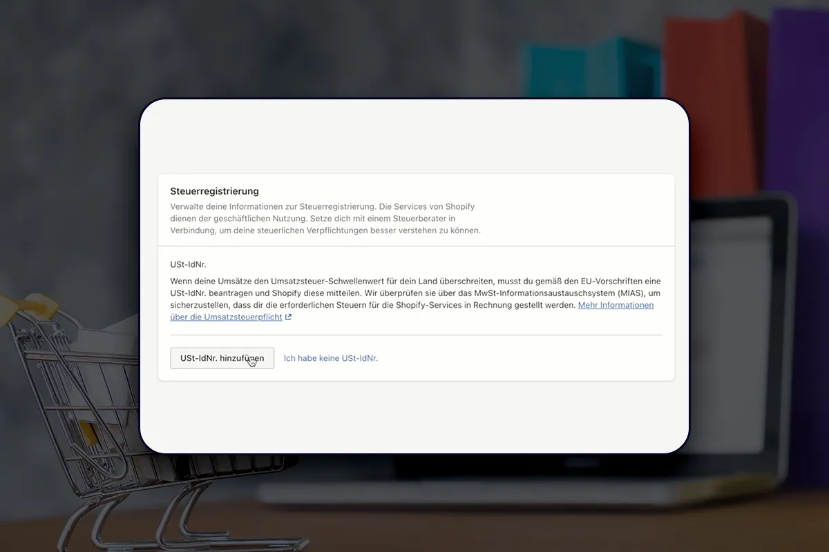 E-Commerce-Tutorial: 5.4 | USt. ID hinterlegen