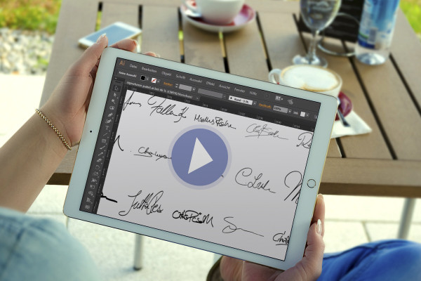 Signature and signature package - Cut out signatures in Photoshop