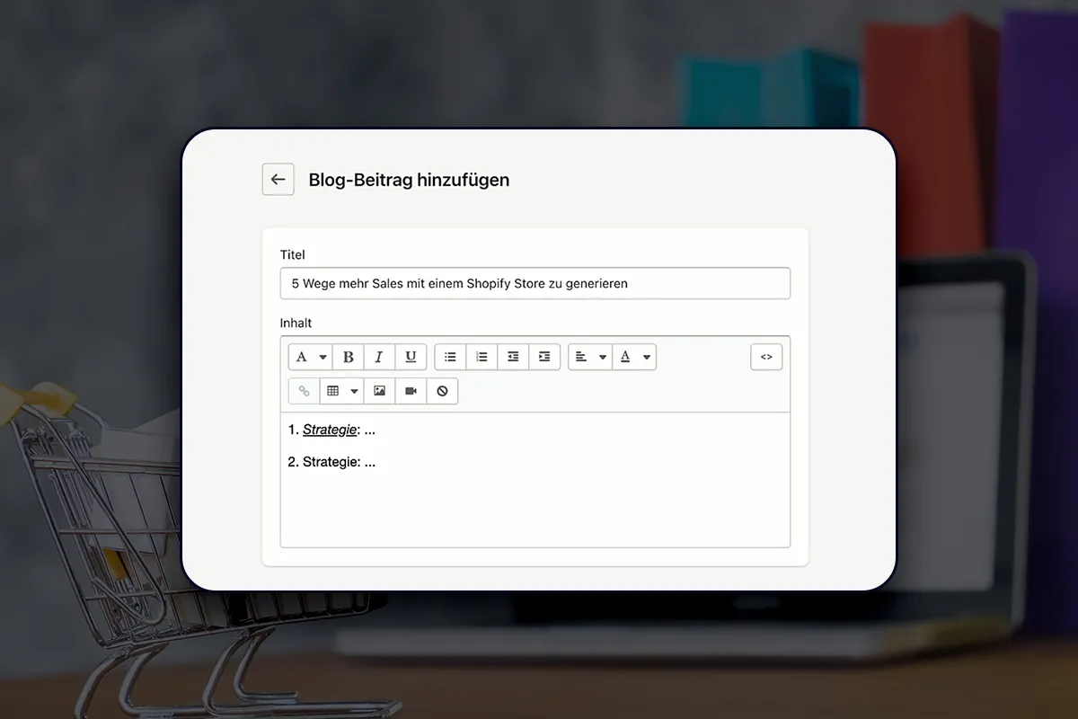 E-Commerce-Tutorial: 5.24 | Blog Beiträge erstellen