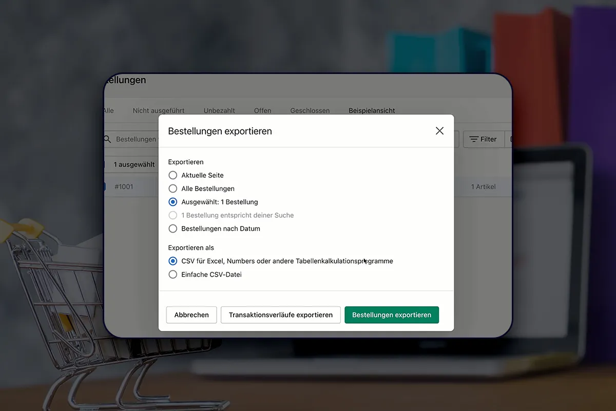 E-Commerce-Tutorial: 6.2 | Bestellübersicht und Filter