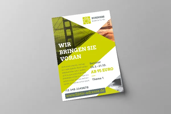 Anzeigen-Vorlage im Business-Design für Geschäftsausstattungen