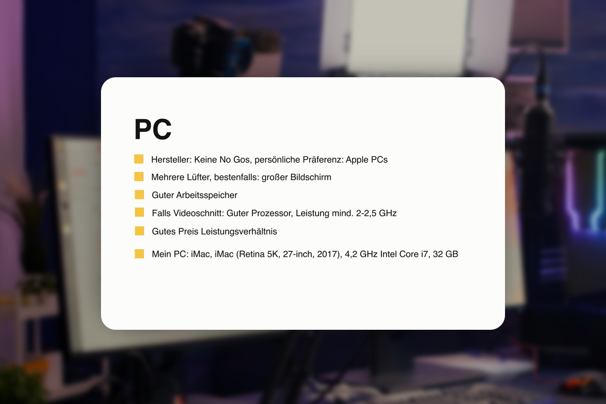 Livestreaming-guide: 4.1 | Välja dator för livestreams