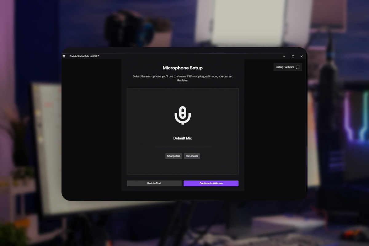 Livestreaming-guide: 5.2 | Inställningar för mikrofon i Twitch Studio