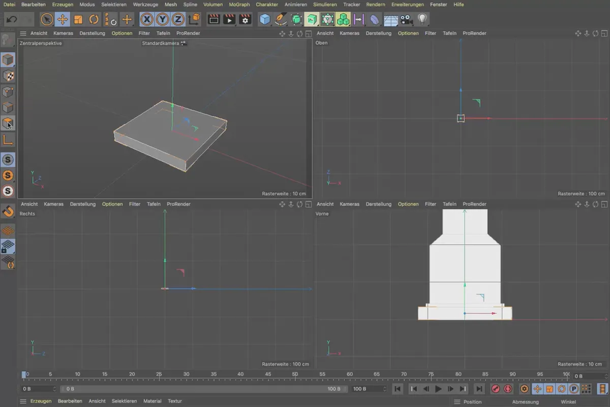Cinema 4D-Tutorial "Underground": 1.2 번주