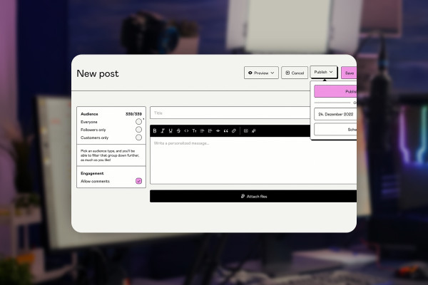 Livestreaming-tutorial: 8.1 | At annoncere livestreams - opbyg din egen e-mail-liste.