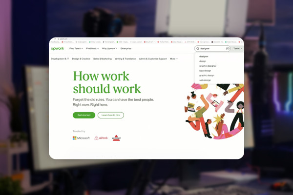 Liveströmning-handbok: 9.5 | Hitta designers för merchandise-produkter via Upwork.