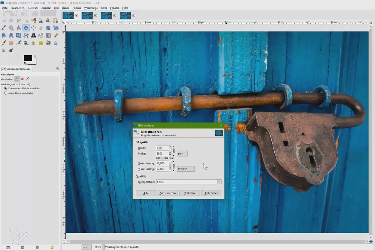 Bildbearbeitung mit GIMP: das Praxis-Tutorial – 3 Bildgröße verändern