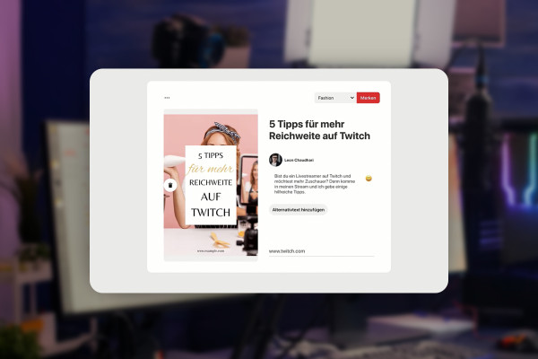Livestreaming-handbok: 10.4 | Använda Pinterest för din livestream.