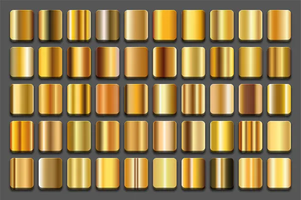 Farbverlauf Gold: Gradients für Illustrator und Affinity Designer