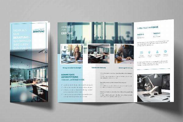 Flyer-mal for konsulentdesign for coacher og rådgivere
