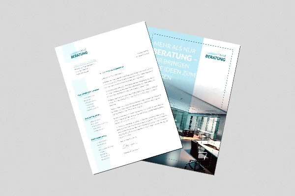 Letterhead template in consulting design for coaches and consultants