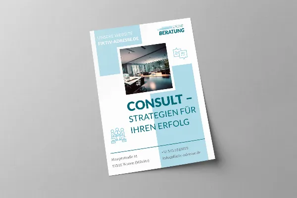 Een advertentiesjabloon in consultingstijl voor coaches en adviseurs.