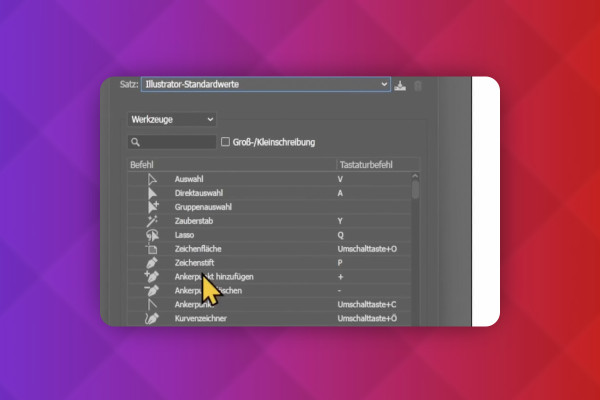 Adobe Illustrator: 3.3 | Set key commands