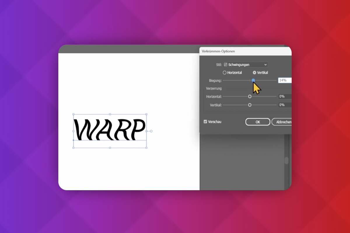 Adobe Illustrator: 5.11 | Schrift verbiegen
