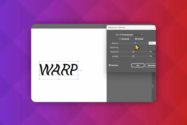 Adobe Illustrator: 5.11 | Schrift verbiegen